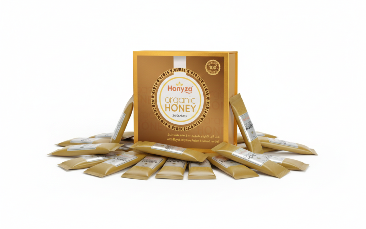 24 Pack Honyza Organic Honey 20G