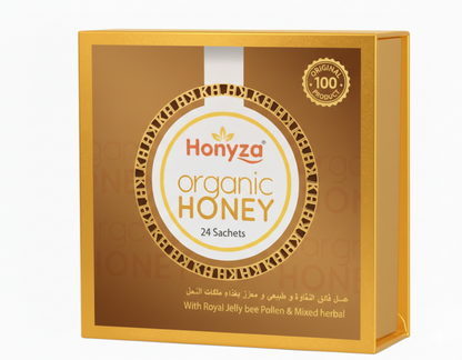 24 Pack Honyza Organic Honey 20G