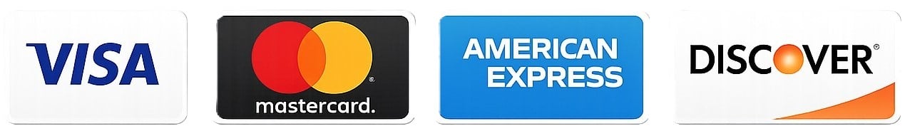 Visa Mastercard American Express Discover